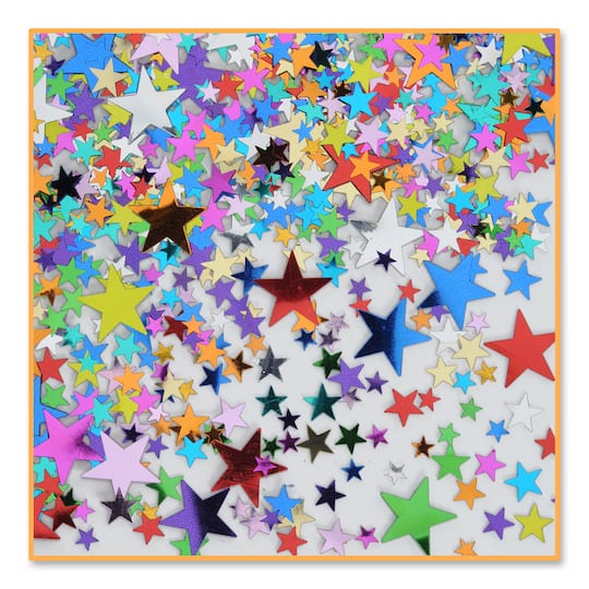 Beistle 1/2oz. Pretty Party Stars Confetti Packs, 3ct.